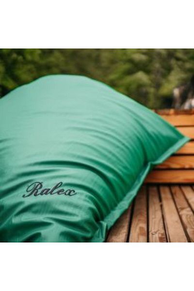 Ralex Garden Pillow Filled with Silicone Puff and Polystyrene Beads 120 x 140 cm Semi Waterproof - Green