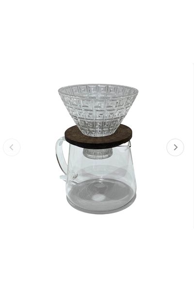 Generic Glass drip funnel and glass coffee server,