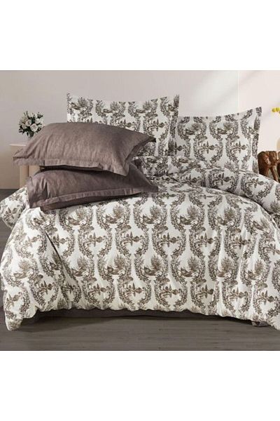 Ralex Double Bed Linen Set Cotton Ranforce 4 Pieces 240 x 260 cm, Quilt 200 x 230 cm, 2 Pillowcases 50 x 7