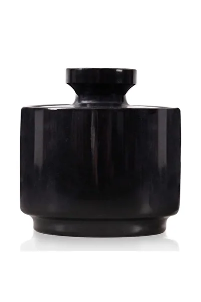Generic MARBLOUS KRAFTS Marble Single Salt Cellar 3 Inches Black Salt Holder with Lid, Handmade Salt and Pe
