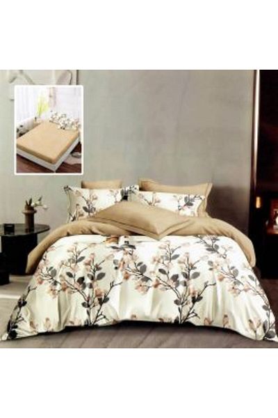 Ralex Economic Pack Double Bed Linen Finet 6 Pieces + Mattress Cover + 2 Quilted Pillows + Duvet 200 x 215
