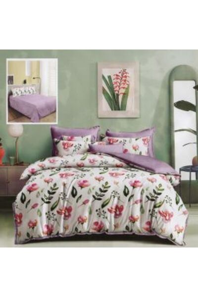 Ralex Economic Bedding Package Double Bed Finet 6 Pieces + 2 Quilted Pillows 50 x 70 cm + Quilt 200 x 215