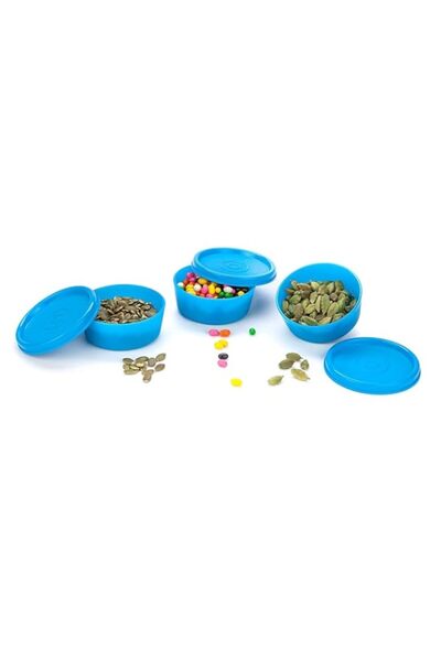 Generic Signoraware Mini Mate Plastic Container Set, 70ml, Set of 3, Blue