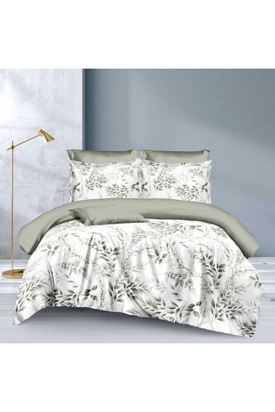 Ralex Double Bed Sheet Economy 4 Pieces, Flat Sheet 230 x 250 cm and Duvet 200 x 230 cm, 2 Pillowcases 50