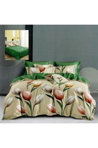 Ralex Economic Bedding Set for Double Bed Finet 6 Pieces + 2 Quilted Pillows 50 x 70 cm + Quilt 200 x 215