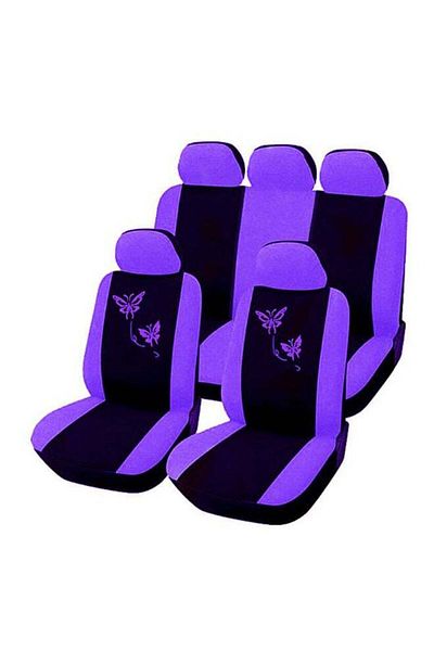 fun zone 4-Piece Butterfly Printed Car Seat Cover Set