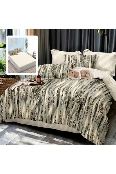 Ralex Economic double bed linen package Finet 6 pieces with mattress cover + 2 quilted pillows 50 x 70 cm