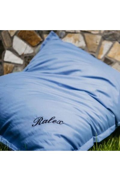 Ralex Garden Pillow Filled with Silicon Puff and Polystyrene Beads 120 x 140 cm Semi-Impermeable - Blue