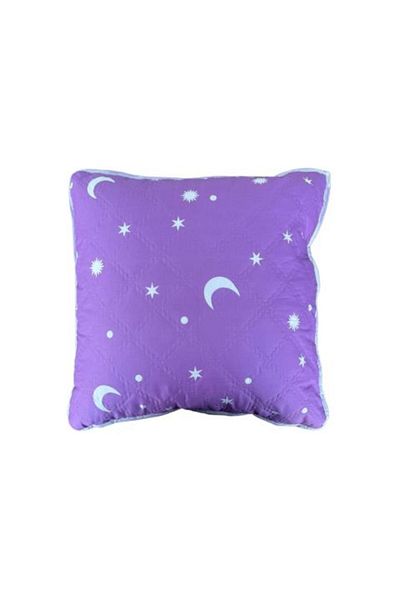 Ralex Pernă matlasată model Stele și Lună 40 x 40 cm, violet