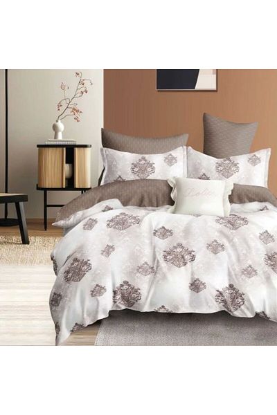 Ralex Double Bed Linen Economy 4 Pieces, Bed Sheet 230 x 250 cm and Duvet 200 x 230 cm, 2 Pillowcases 50 x