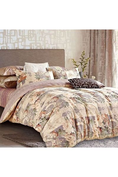 Ralex Double bed linen Percalle printed 100% Cotton, 4 pieces sheet 240x260 cm, quilt 200x230 cm, 2 pillow