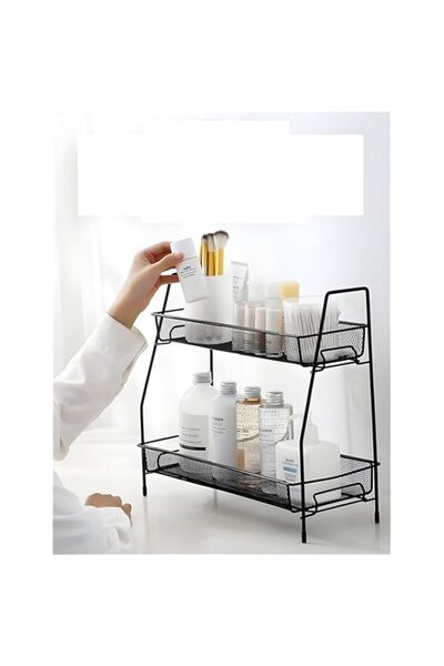 Generic Home Dwell 2-Tier Countertop Organizer Rack – Expandable Multi-Purpose Kitchen & Bathroom Storage S