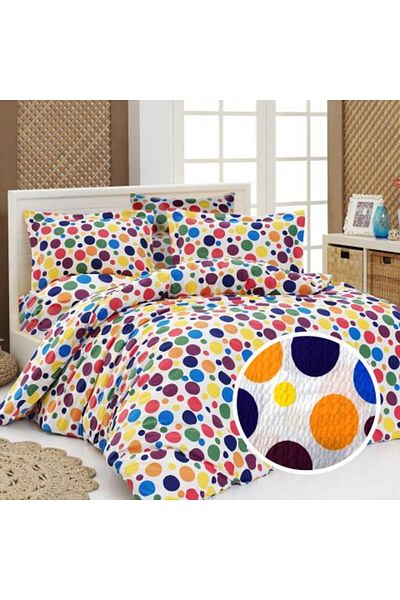 Ralex Creponata Bedding Set 100% Cotton, Bedsheet 160 x 240 cm, Duvet Cover 140 x 210 cm, Pillowcase 50 x
