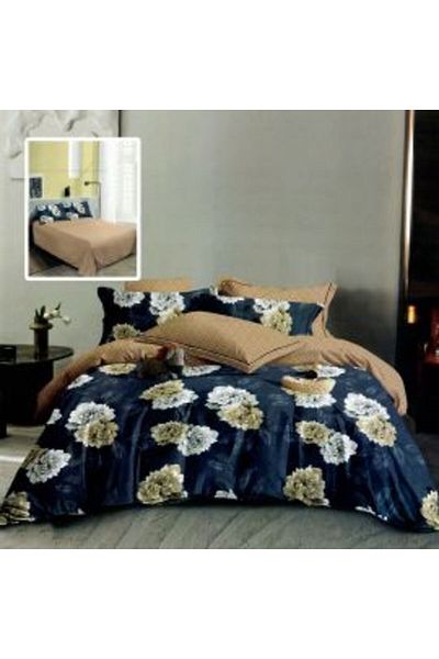 Ralex Economic Package Double Bed Linen Finet 6 Pieces + 2 Quilted Pillows 50 x 70 cm + Quilt 200 x 215 cm