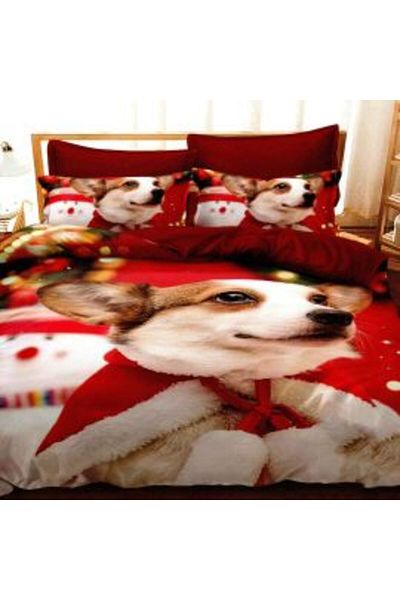 Ralex Christmas Bedding Set Finet 3D, 6 Pieces, Sheet 220 x 230 cm, Duvet 200 x 230 cm, 2 Pillowcases 70 x