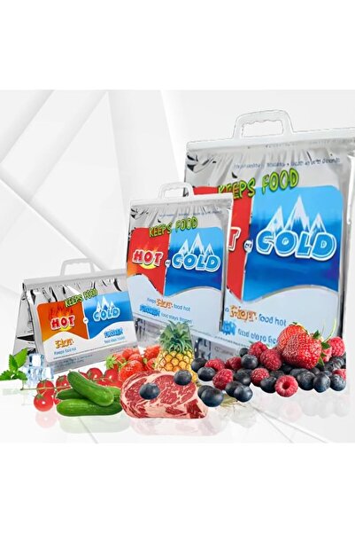 Generic حقيبة غداء معزولة حراريًا، عبوة من 3 قطع - حقائب تخزين ساخنة وباردة ل...