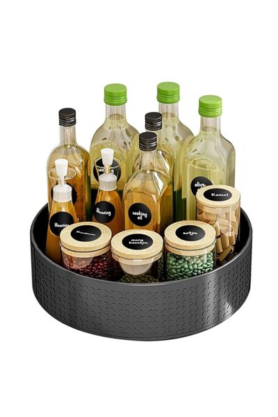 Generic U-HOOME Lazy Susan Turntable Organizer for Cabinet,360 Degree Rotating Kitchen Spice Storage Organi