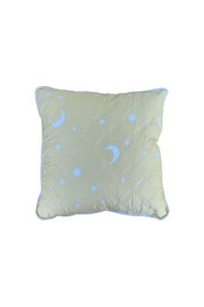 Ralex Quilted Pillow Model Stars and Moon 40 x 40 cm, Yellow