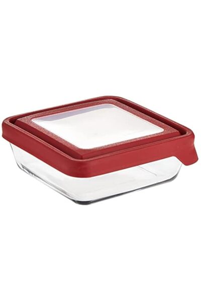 Generic Anchor Hocking Trueseal Glass Food Storage Container With Lid, Cherry, 4 3/4 Cup, 91906AMZ