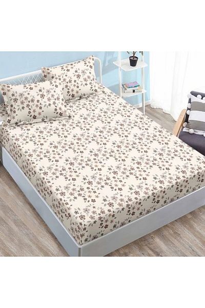 Ralex Set husă pat Finet Elegance + 2 fețe perne pentru saltea de 180 x 200 cm, Floricele mărunte, HE 1