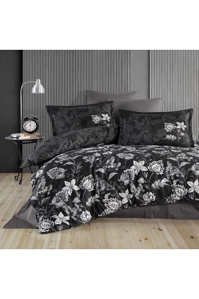 Ralex Premium Bed Linen Lux Satin 100% Cotton, 4-Piece King Size Set, Sheet 240 x 260 cm, Duvet Cover 200