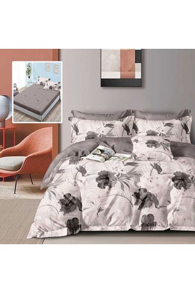 Ralex Lenjerie pat dublu Finet Bumbac 6 piese cu husă saltea 160 x 200 sau 180 x 200 cm, pilota 200 x 230