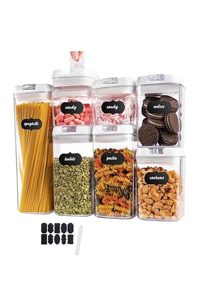 Generic Diylove Airtight Food Storage Containers, 7 Pcs BPA Free Cereal Containers with Lock Lids, for Kitc