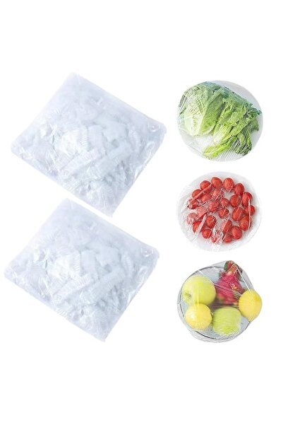 Generic ECVV 200 Pieces Fresh Keeping Bags Plastic Food Storage Covers,Elasti...