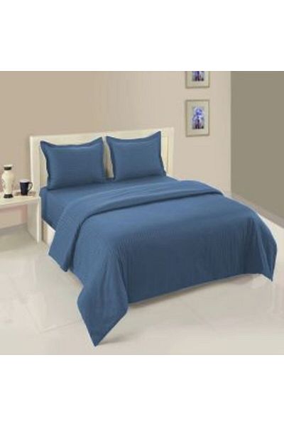 HomePuls Sheet set with elastic for mattress Damask Polycotton striped 1 cm, for mattress 140 x 200 cm, duvet