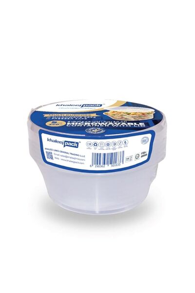 Generic Khaleej pack-250 ml Microwave Container with lids - Eco-Friendly, BPA-Free, Meal prep container Dis
