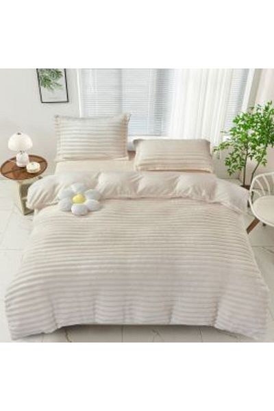 Ralex Double Bed Linen Cocolino Line 4 Pieces, Bedsheet 230 x 250 cm, Duvet 200 x 230 cm, 2 Pillowcases 50