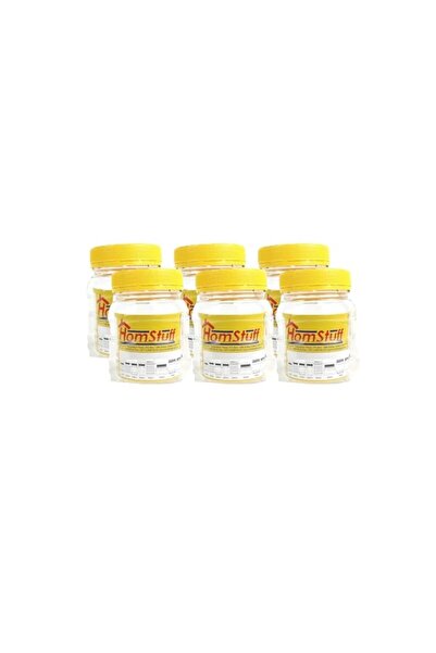 Generic Homstuff Round Wide Mouth Airtight Jar 250ml, Set of 6x250ml Storage Containers, Transparent Jar fo