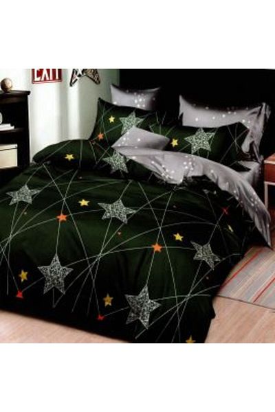 Ralex Economic Package Double Bed Linen Set Finet 6 Pieces + 2 Quilted Pillows 50 x 70 cm + Quilt 200 x 21