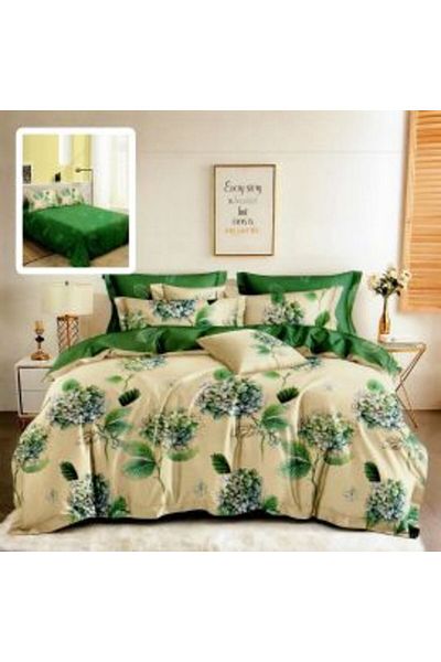 Ralex Economic Double Bed Linen Set Finet 6 Pieces + 2 Quilted Pillows 50 x 70 cm + Quilt 200 x 215 cm Spr