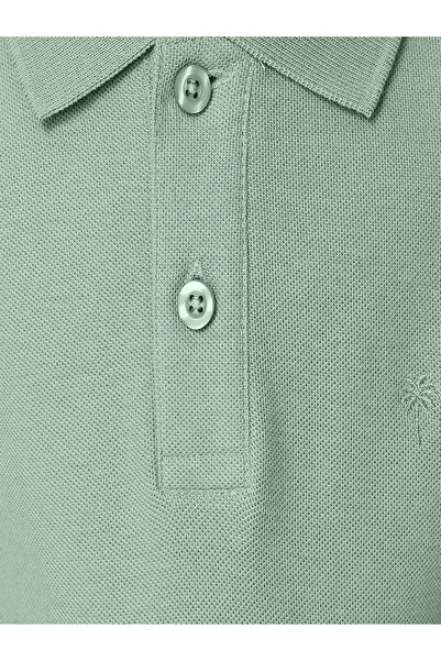 Victor and Jane By Styli Boys Olive Solid Short Sleeve Polo T-Shirt