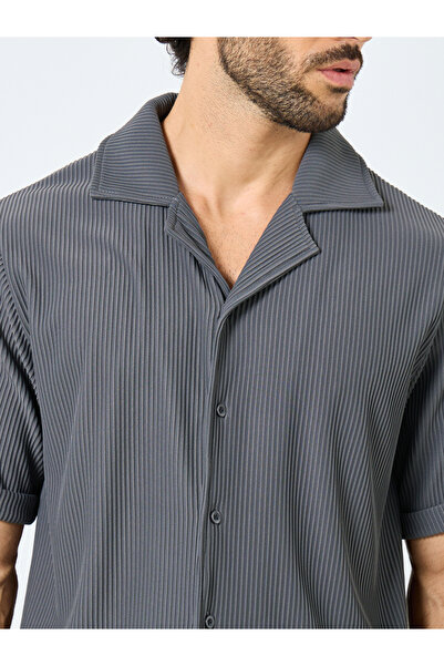 Styli Textured Ribbed Knit Relaxed Fit Shirt and Pants Co-Ords