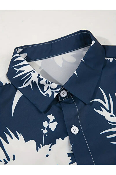 Styli Graphic Print Button Up Shirt and Pants Co-Ords