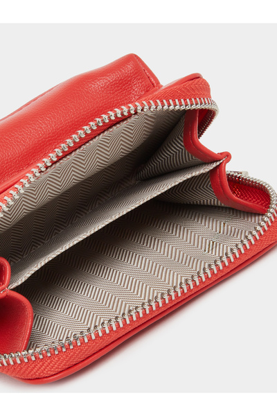 Styli Red Long Strap Zip Pocket Bum Bag