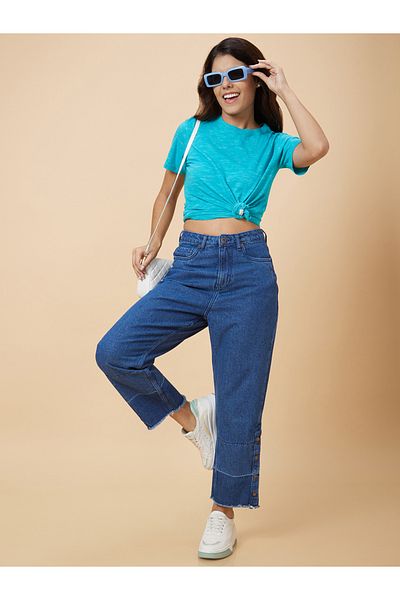 Globus By Styli Boyfriend Fit Pure Cotton Jeans