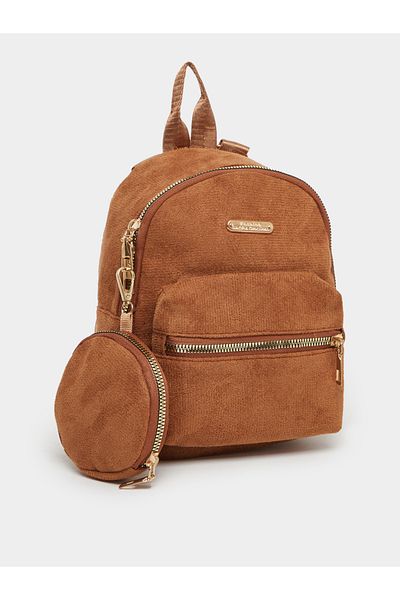 Styli Metal Patch Detail Backpack with Coin Pouch