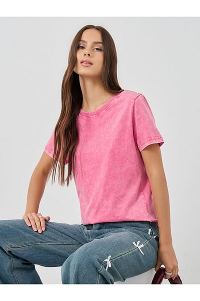Styli Solid Short Sleeve T-Shirt