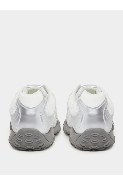 Styli Metallic Spike Sole Lace Up Sneakers