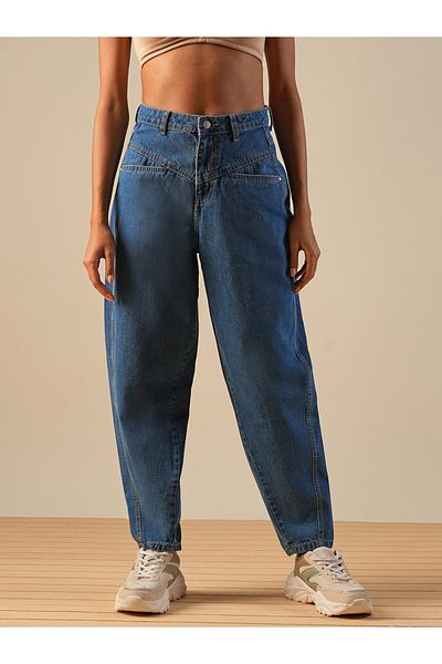 Globus By Styli Light Fade Mid-Rise Barrel Fit Jeans
