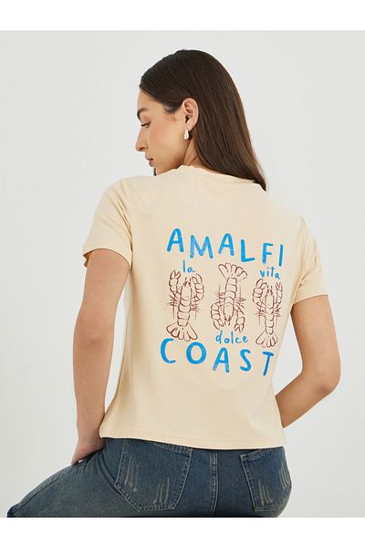 Styli Graphic Print Short Sleeve T-Shirt