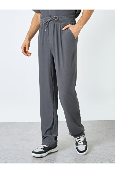 Styli Textured Ribbed Knit Relaxed Fit Shirt and Pants Co-Ords