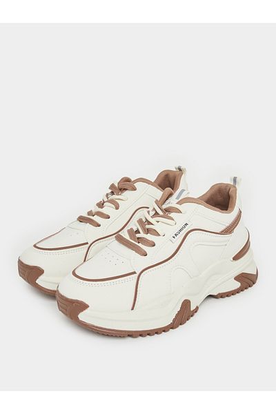 Styli Panelled Lace up Sneakers