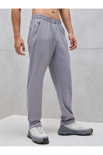 Technosport By Styli Solid 4-Way Stretch Track Pants
