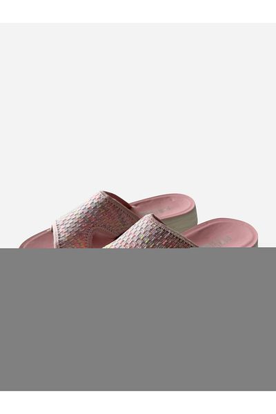 Pedcare By Styli Textured Slip-On Comfort Sandals