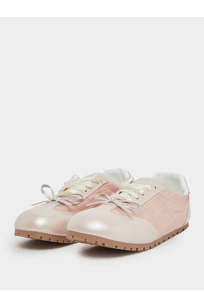 Styli Bow Detail Lace Up Sneakers