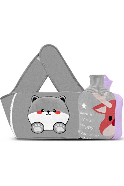 Vooneen Sticla de apa calda cu capac, pentru ameliorarea durerilor,